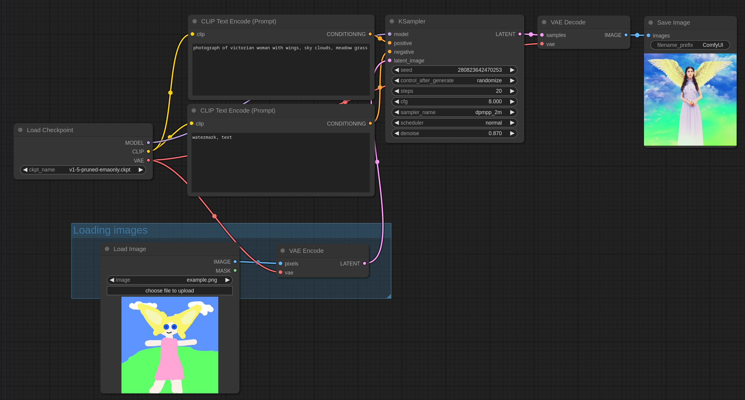 Example workflow